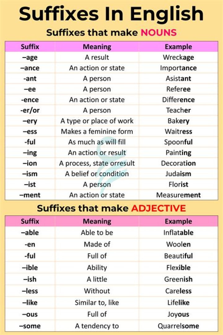 What do the suffixes dynia and algia mean?