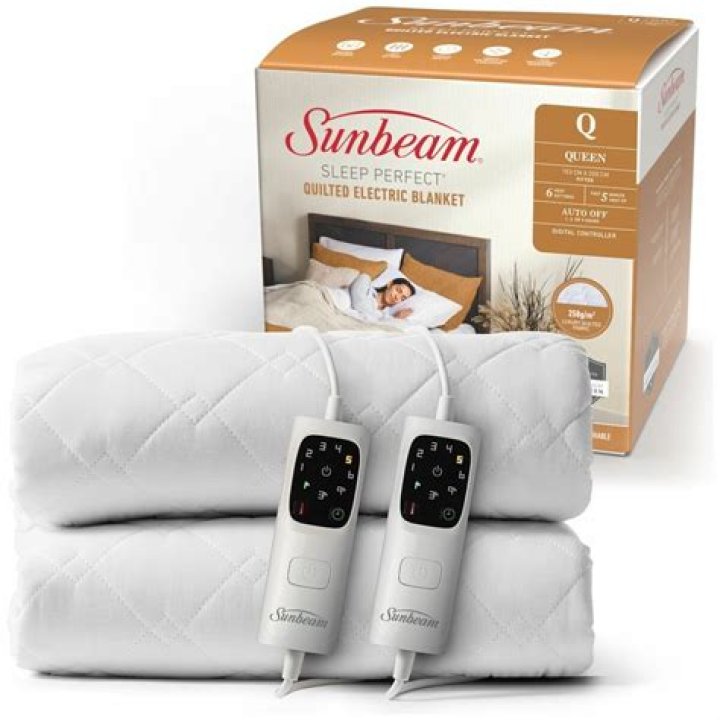 What does a flashing f2 mean on Sunbeam electric blanket
