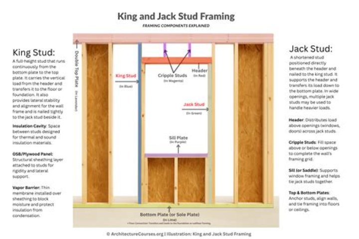 What does a jack stud do?