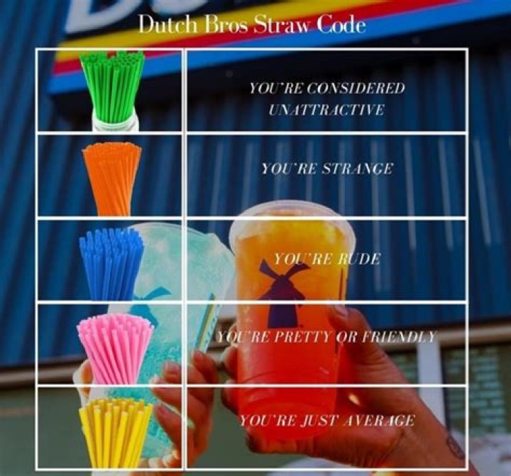 What does a pink straw at Dutch Bros mean