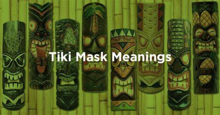 What does a tiki mask symbolize?