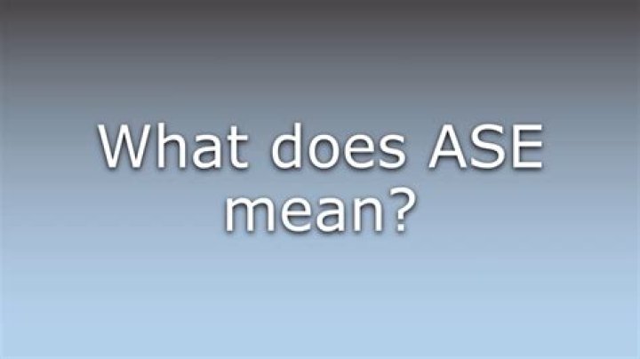 What does ASE OOO mean?