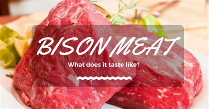 What does bison meat taste like?