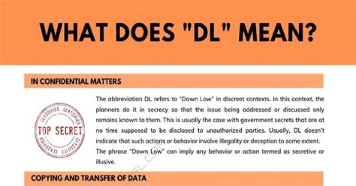 What does DL mean in Grindr?