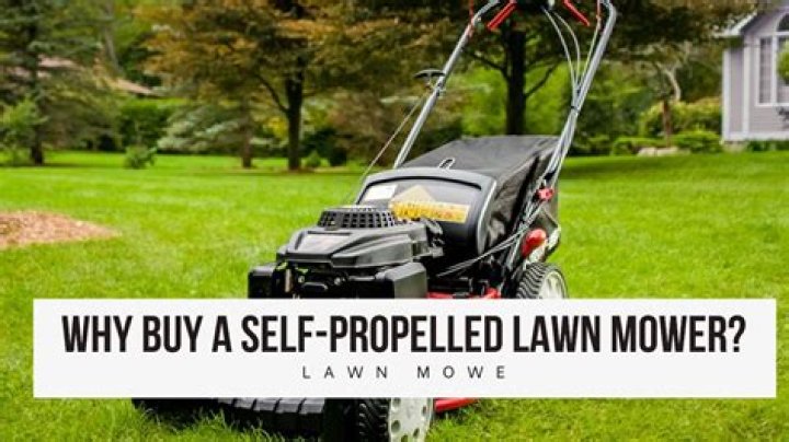 What does it mean if a lawn mower is self propelled?