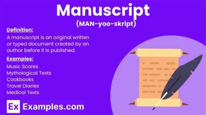 What does manuscript under consideration mean nature?