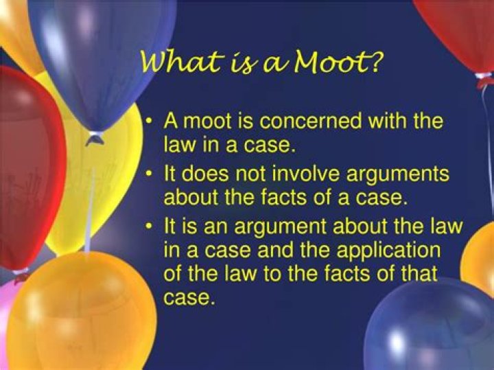 What does moot mean in legal terms?