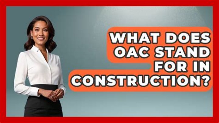 What does oac stand for apartments?