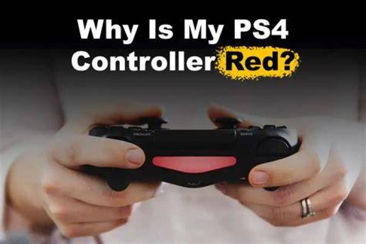 What does red light on ps4 controller mean?