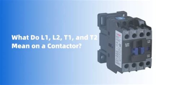 What does t1 and t2 mean on a contactor?