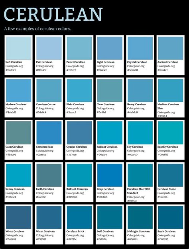 What does the color cerulean look like