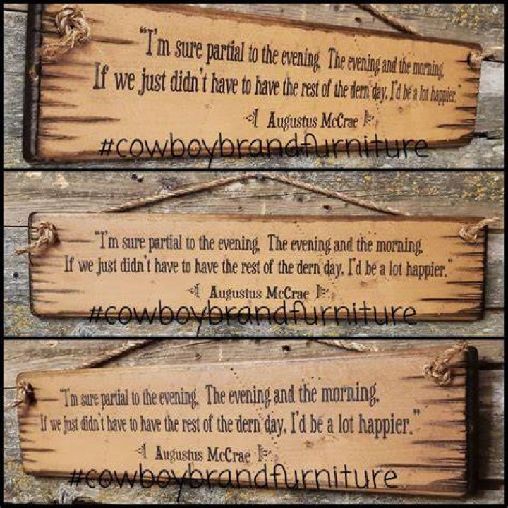 What does the Latin sign in Lonesome Dove mean