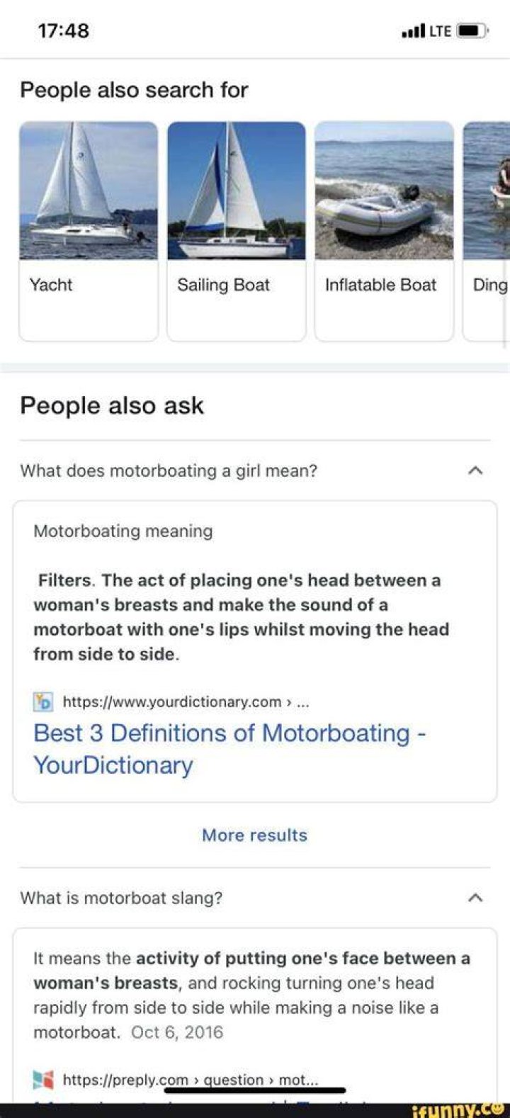 What does the term motorboating mean sexually?