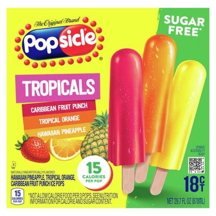 What flavor are the yellow popsicles?