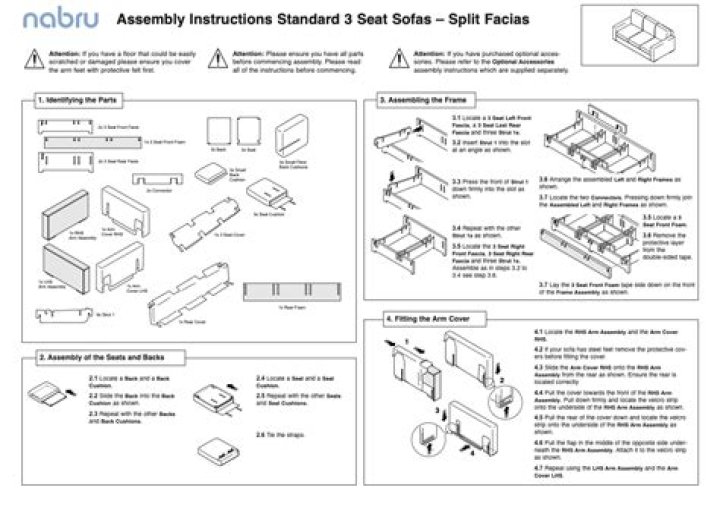 What genes contain instructions for assembling?