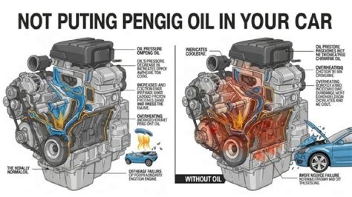 What happens if you don’t put oil in your car?