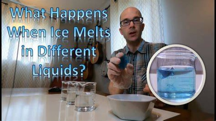 What happens to the potential energy of ice while it melts?