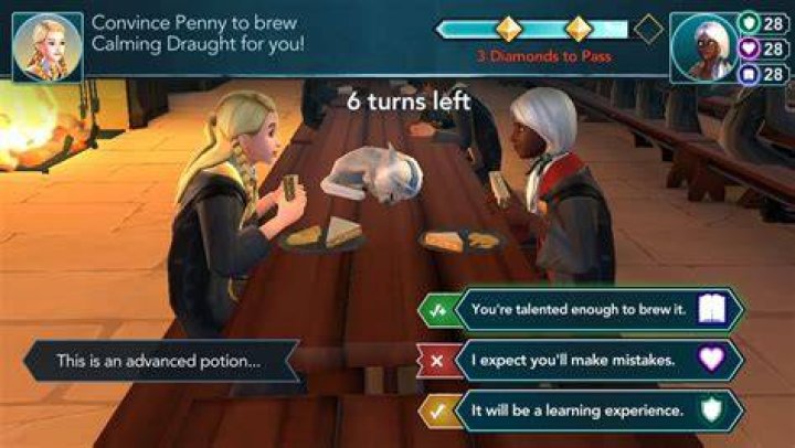 What ingredients are in calming Draught Hogwarts mystery?