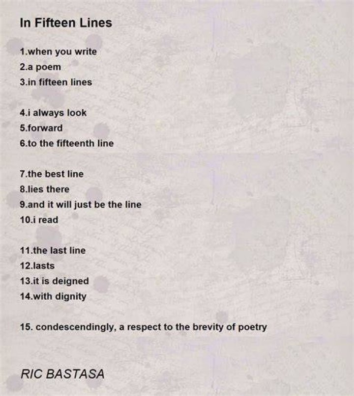 What is a 18 line poem called?