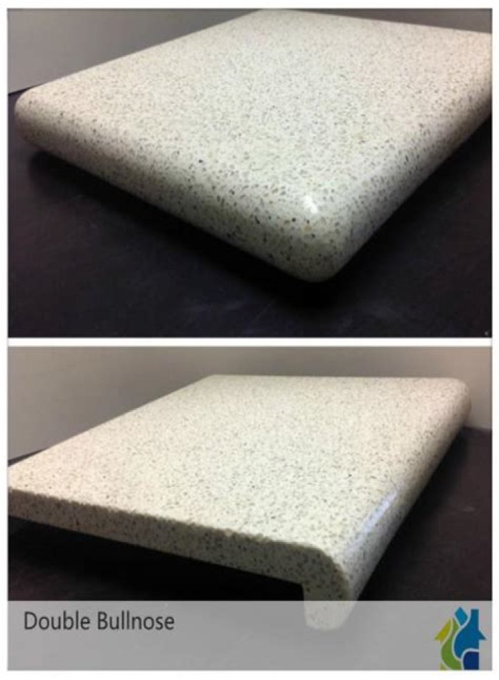 What is a double bullnose tile?
