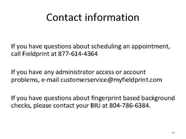 What is a Fieldprint appointment?