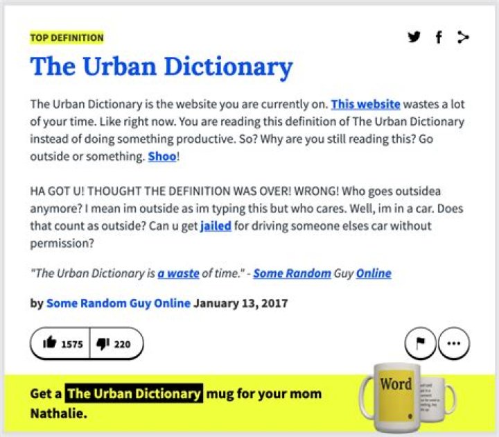 What is a Mongo Urban Dictionary?