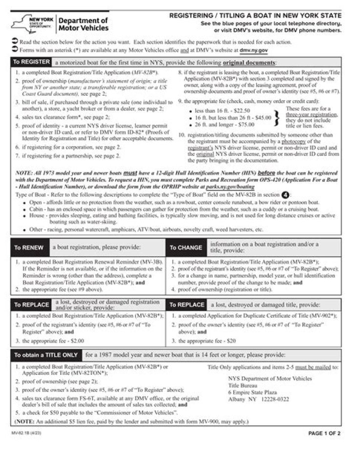 What is a MV 78b form?