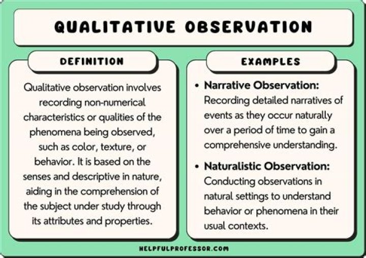What is a qualitative objective?