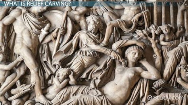 What is a relief sculpture quizlet?