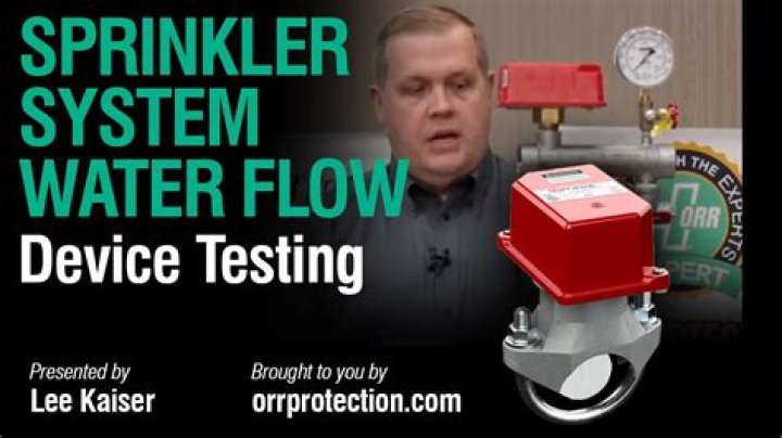 What is a sprinkler hydro test?
