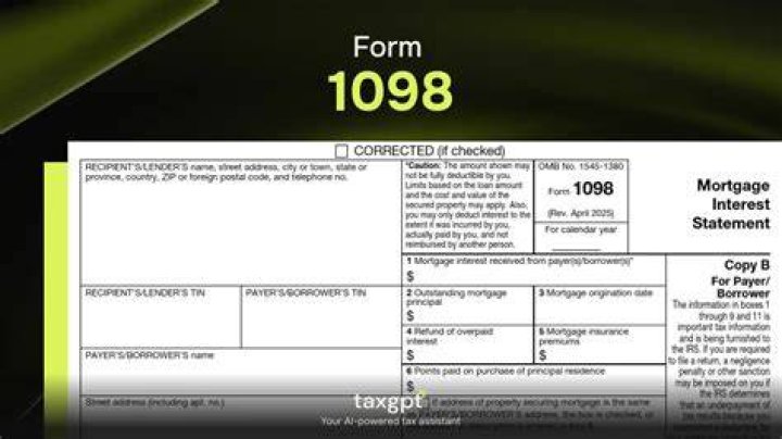 What is a substitute 1098 statement?