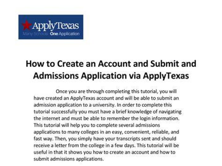What is ApplyTexas?
