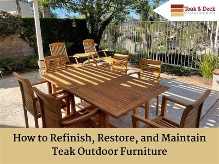 What is best protection for teak outdoor furniture?