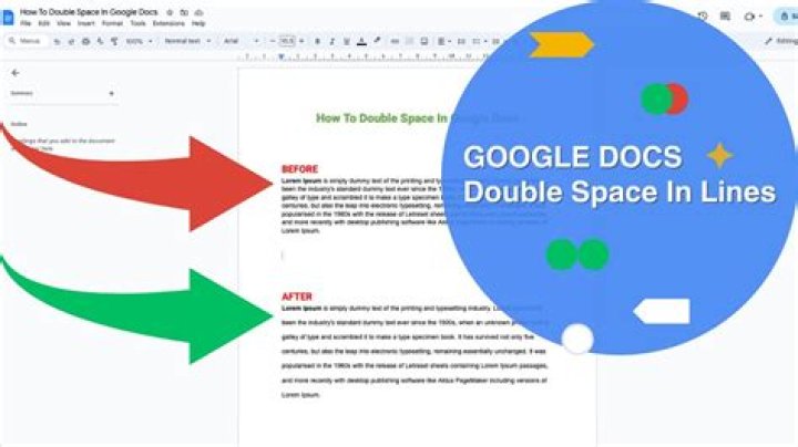 What is double spacing in Google Docs?