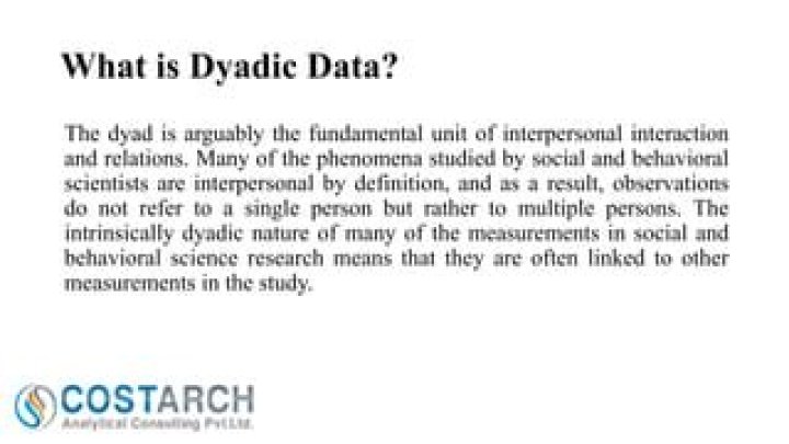 What is dyadic research?