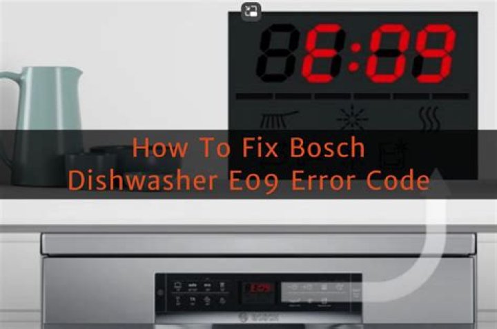 What is error code e22 on Bosch dishwasher?