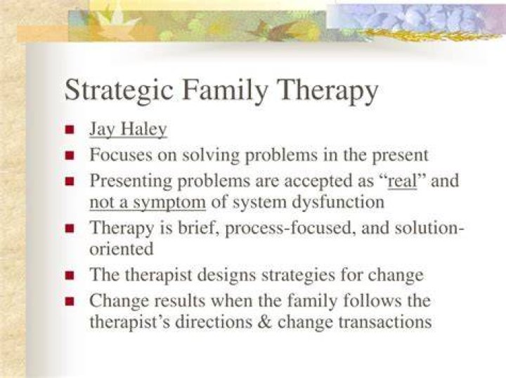 What is prescribing the symptom in strategic family therapy?