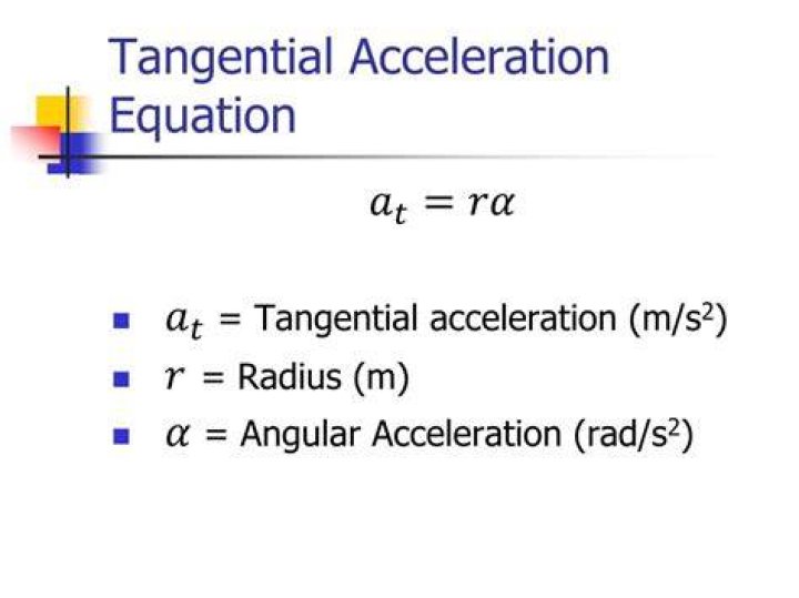 What is tangential acceleration formula?