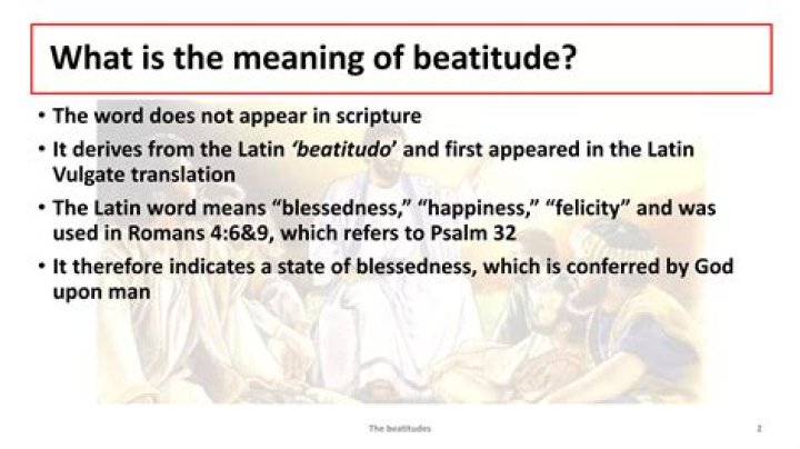 What is the 1st beatitude?