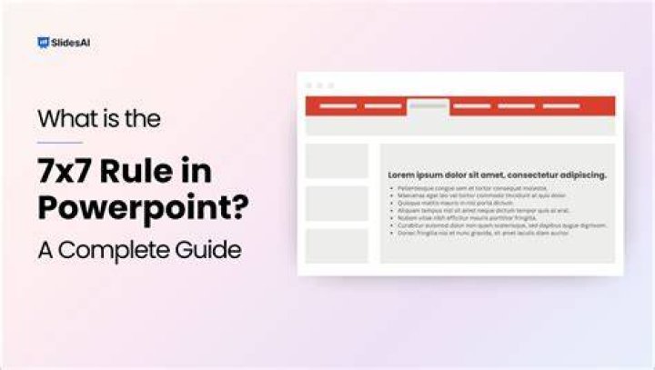 What is the 666 rule in powerpoint?