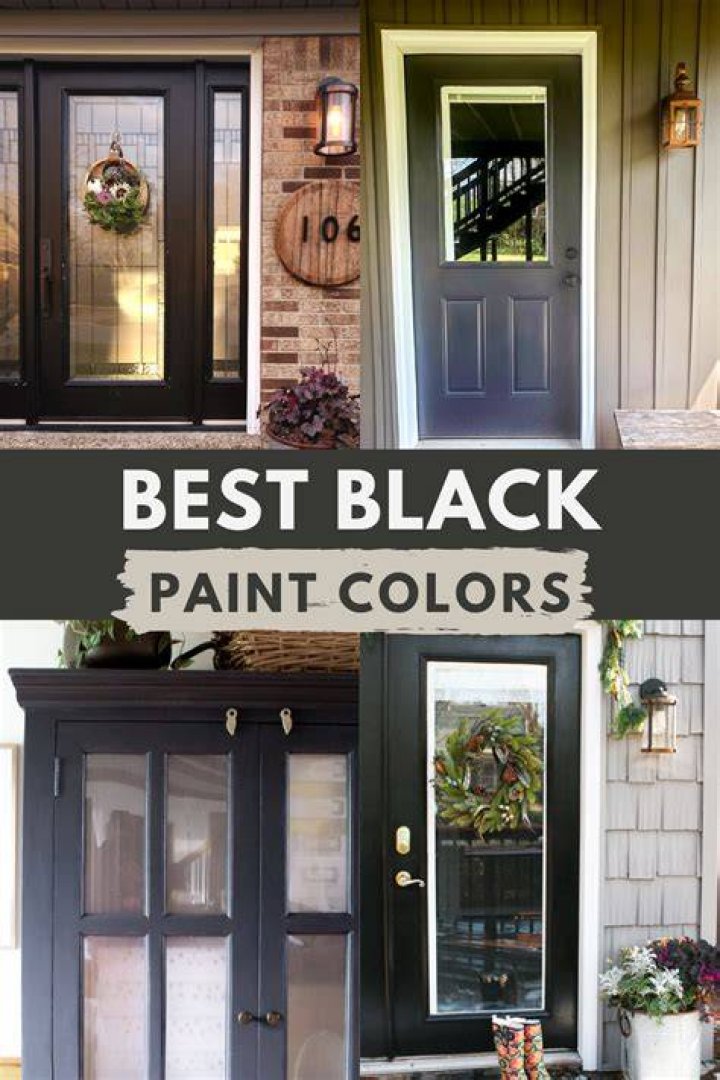 What is the best black paint for front door?