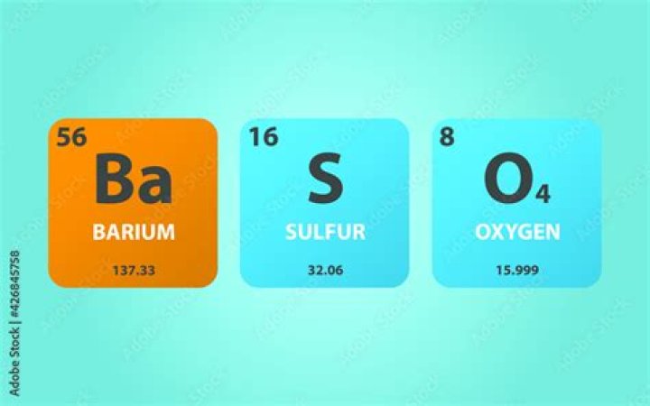 What is the chemical name of BaSO4?