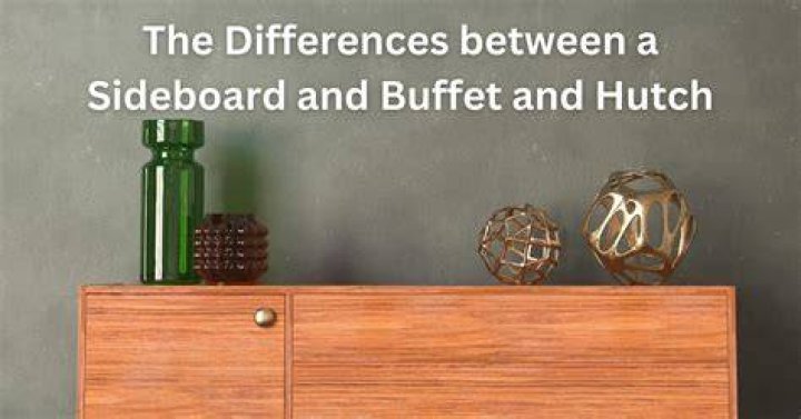 What is the difference between a buffet and a dresser?