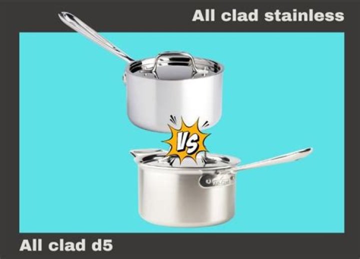What is the difference between all clad stainless and d5?