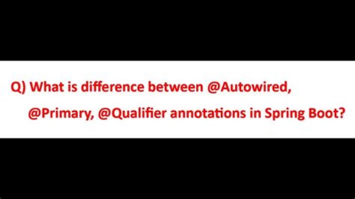 What is the difference between @autowired and @qualifier?