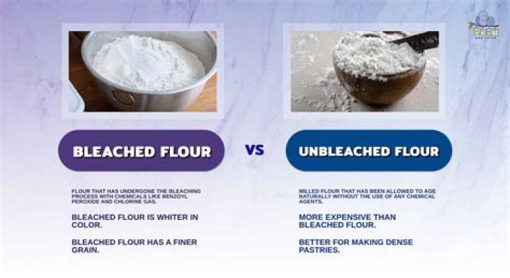 What is the difference between blanched and Unblanched flour?