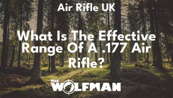 What is the effective range of a 177 air rifle?