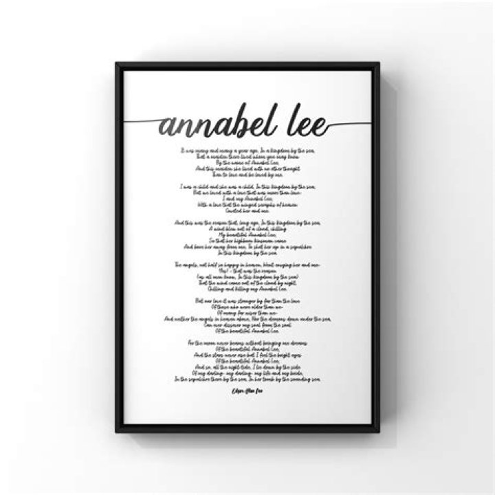 What is the form of the poem Annabel Lee?