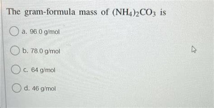 What is the gram formula mass of nh4br?