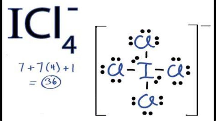 What is the Lewis structure for ICl4?